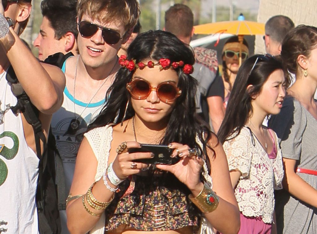 Vanessa Hudgens and Austin Butler Celebrities at the 2012 Coachella Valley Music and Arts Festival - Week 1 Day 3 Indio, California - 15.04.12 Mandatory Credit: STS/WENN.com