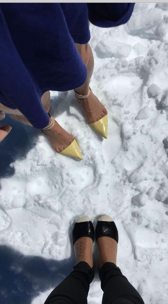 shoes snow heels