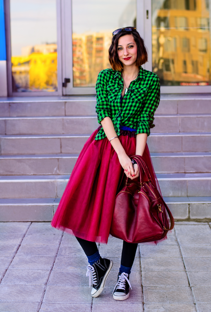 Burgundy Red Skirt | Ask The Monsters