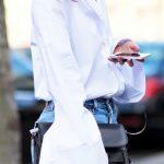 Le-Fashion-Blog-Street-Style-Bell-Flare-Sleeve-White-Acne-Shirt-Black-Proenza-Schouler-PS11-Bag-High-Waist-Jeans-Via-Life-Of-Boheme
