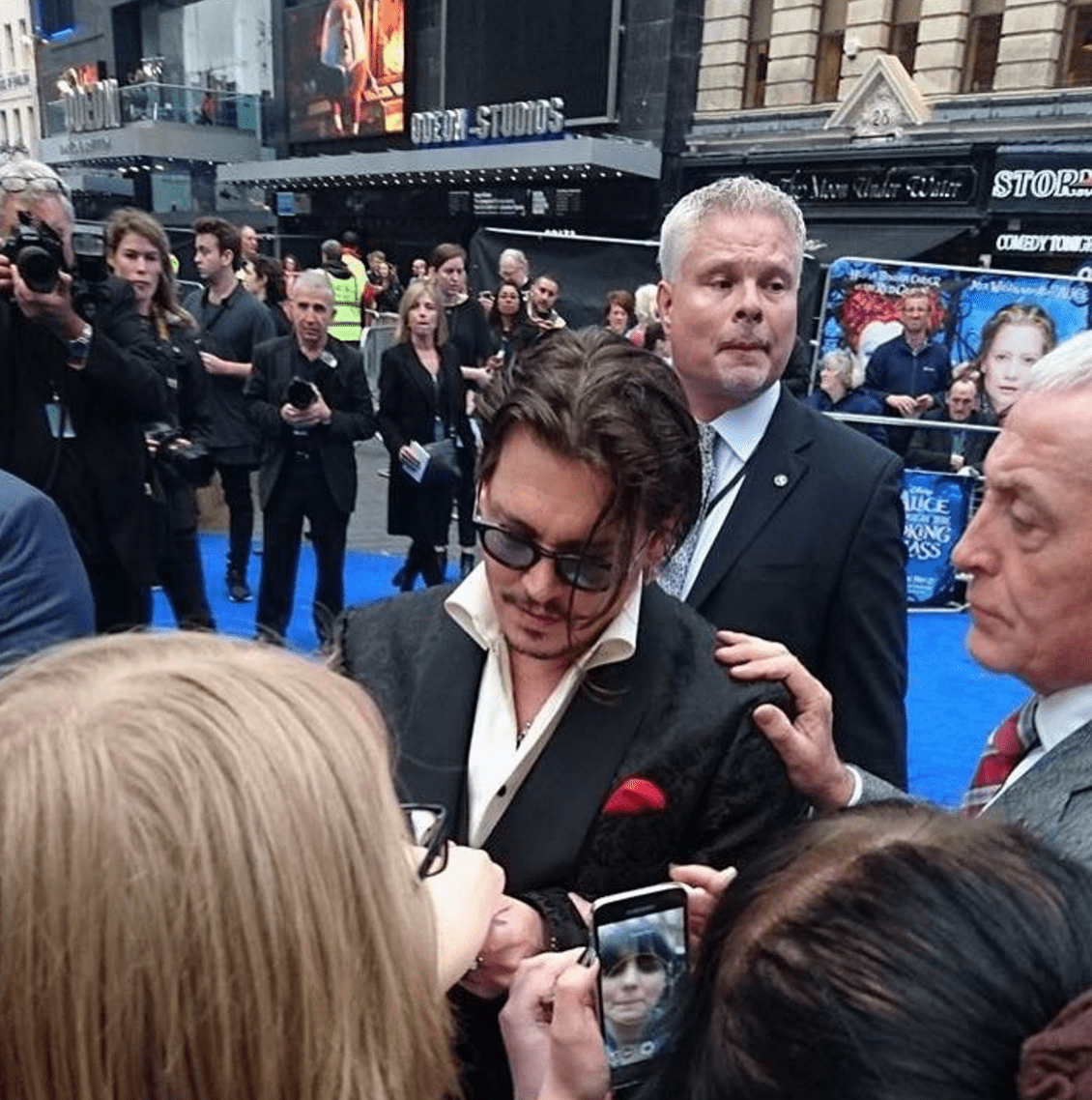 johnny depp alice premiere