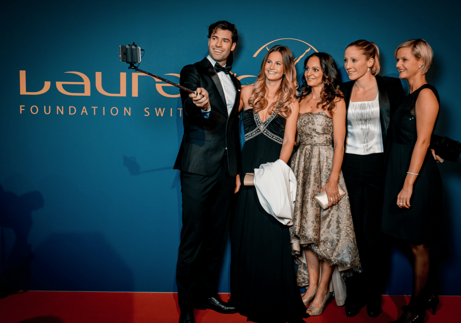 laureus charity night zurich selfie