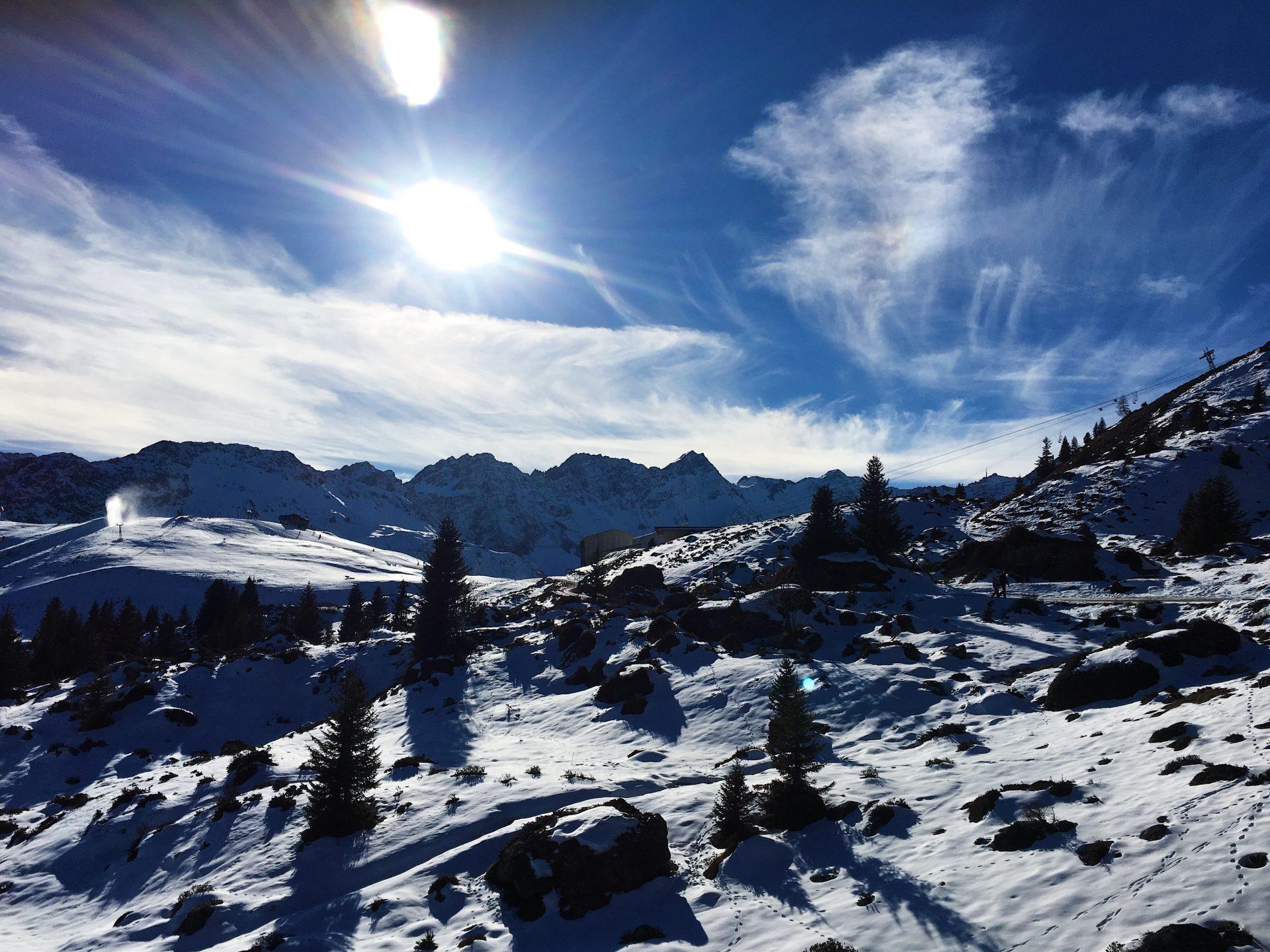 View from Tschuggen Grand Hotel Arosa in Switzerland