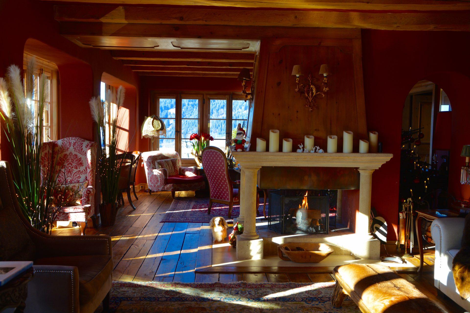 Chalet Eugenia Klosters has a gorgeus living room