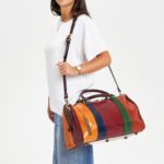 Leather holdall